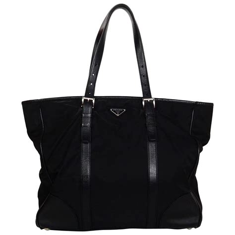 prada leather nylon bag|More.